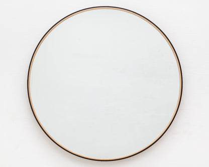 ADMIRAL'S MIRROR - 60" DIAMETER, NATURAL MULLED