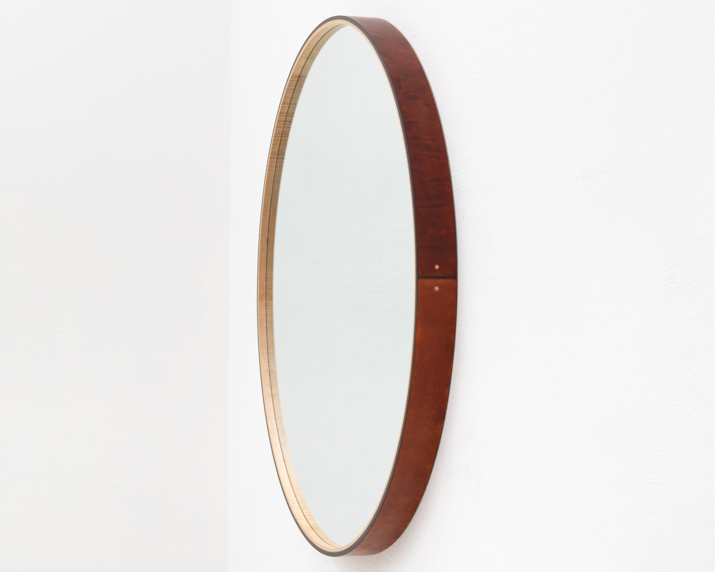 ADMIRAL'S MIRROR - 60" DIAMETER, NATURAL MULLED