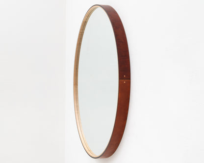 ADMIRAL'S MIRROR - 60" DIAMETER, NATURAL MULLED