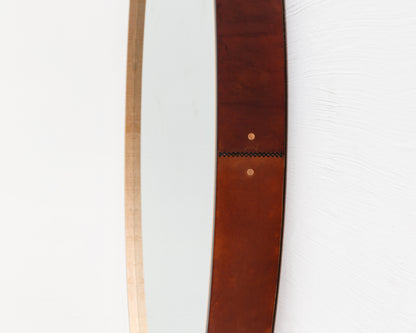 ADMIRAL'S MIRROR - 60" DIAMETER, NATURAL MULLED
