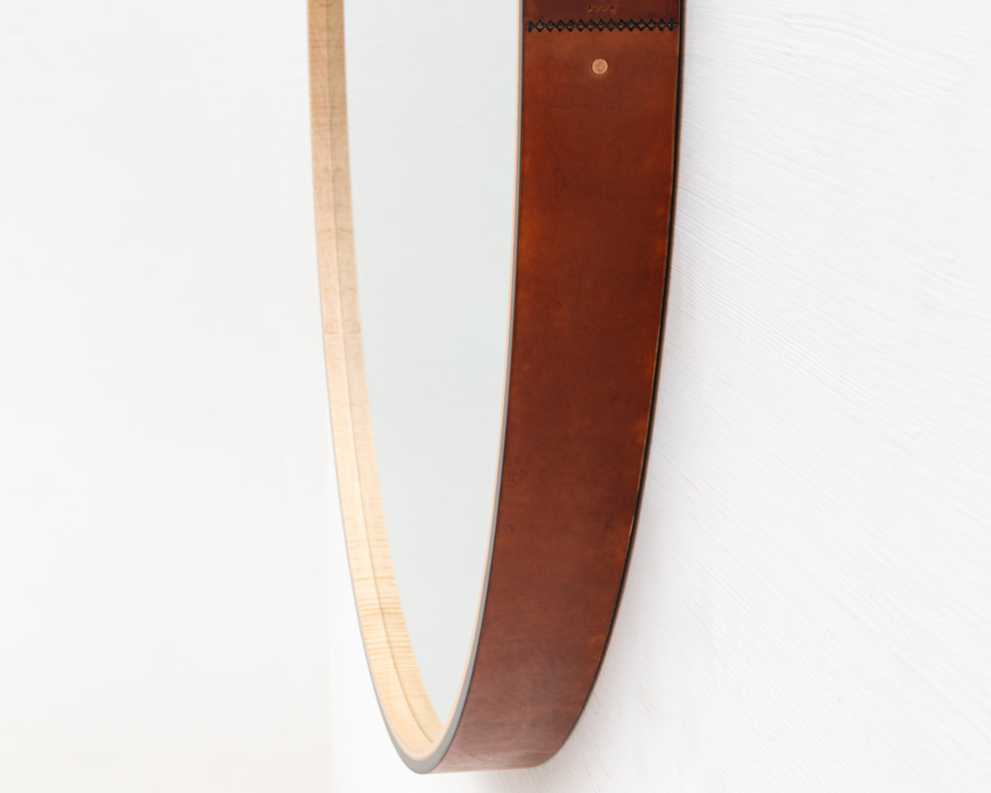 ADMIRAL'S MIRROR - 60" DIAMETER, NATURAL MULLED