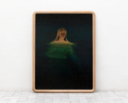 HAND-PAINTED JIGSAW PUZZLE - BATHER #220 - 63" H X 49" W