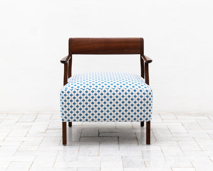 BERIN CLUB CHAIR - BDDW FABRIC #273, CLARO WALNUT