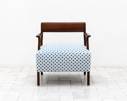 BERIN CLUB CHAIR - BDDW FABRIC #273, CLARO WALNUT