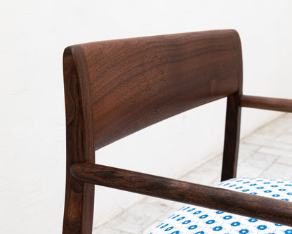 BERIN CLUB CHAIR - BDDW FABRIC #273, CLARO WALNUT