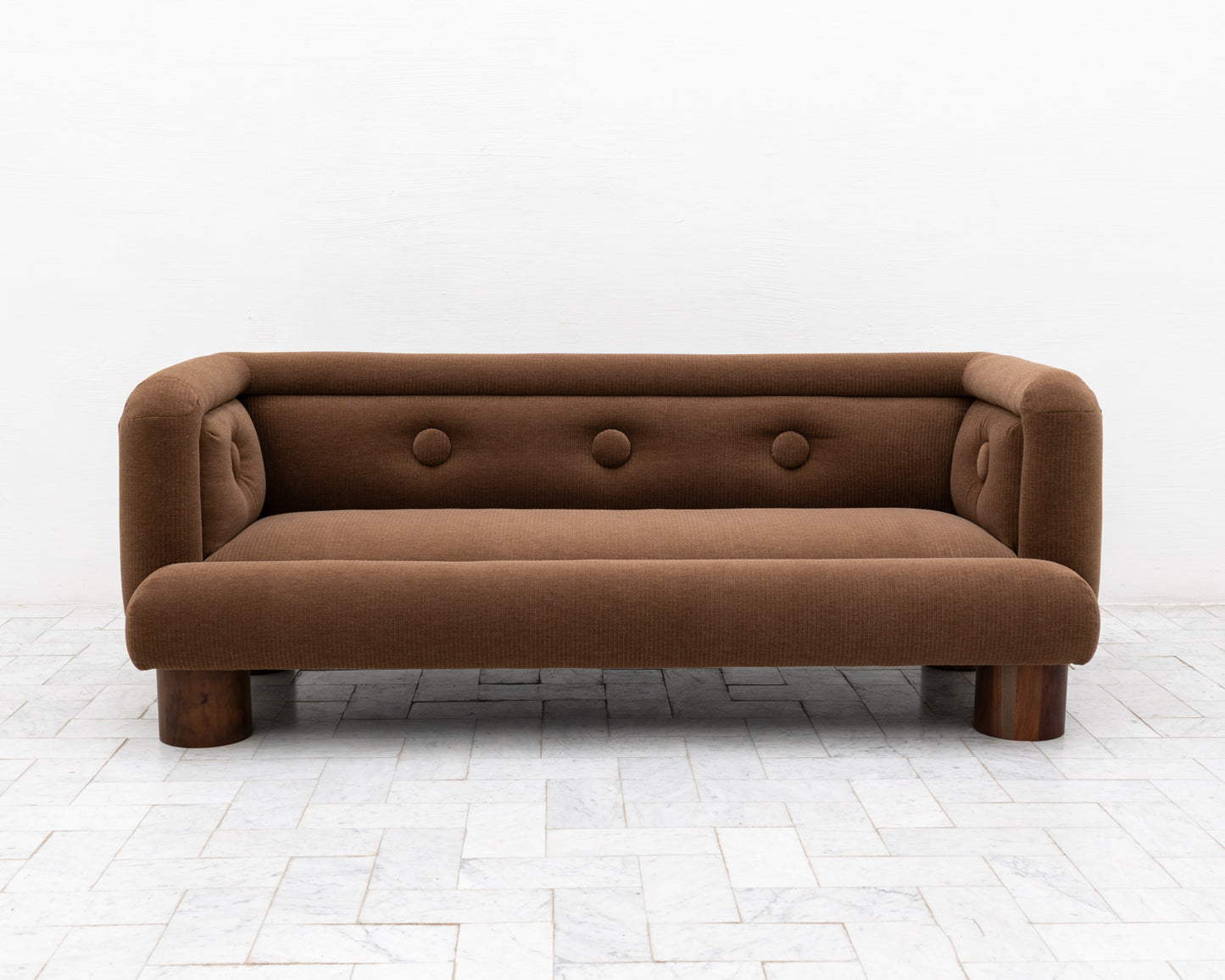 SEV-DRULO SOFA - 7', BDDW FABRIC #289, WALNUT FEET