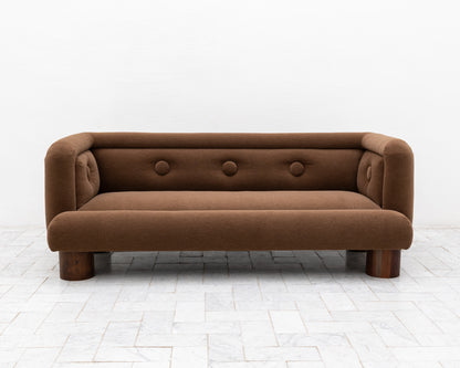 SEV-DRULO SOFA - 7', BDDW FABRIC #289, WALNUT FEET