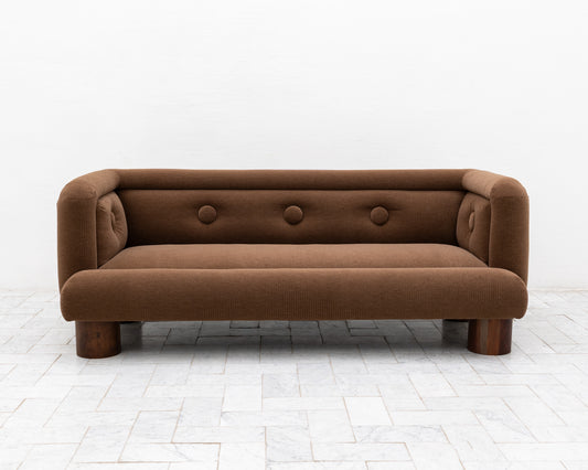 SEV-DRULO SOFA - 7', BDDW FABRIC #289, WALNUT FEET