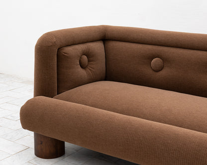 SEV-DRULO SOFA - 7', BDDW FABRIC #289, WALNUT FEET