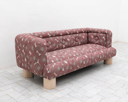 SEV-DRULO SOFA - 7', BDDW FABRIC #274, NATURAL MAPLE FEET