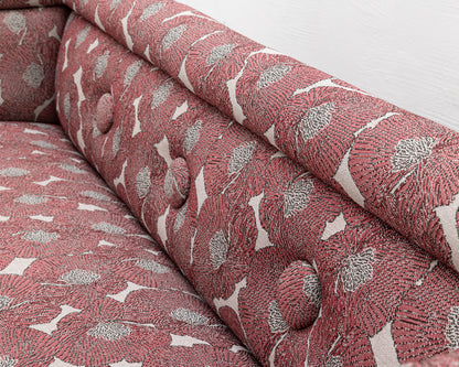 SEV-DRULO SOFA - 7', BDDW FABRIC #274, NATURAL MAPLE FEET