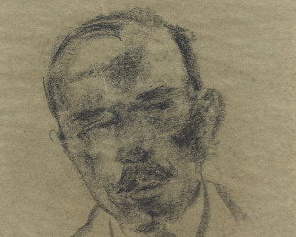 BDDW FINE ART DEPT CHARCOAL SKETCH - 19" H X 13.5" W