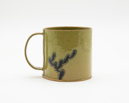 HAND-PAINTED CERAMIC COFFEE MUG - #4705