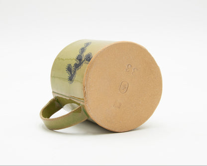 HAND-PAINTED CERAMIC COFFEE MUG - #4705