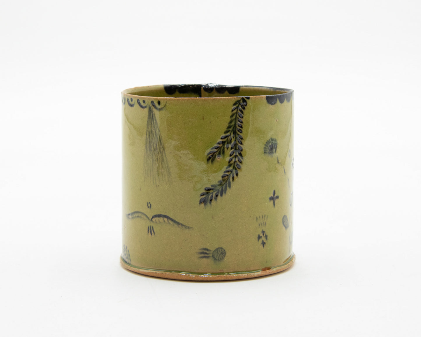HAND-PAINTED CERAMIC COFFEE MUG - #4714