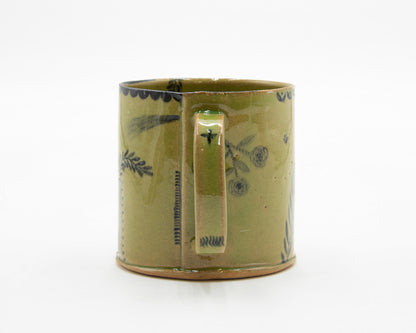 HAND-PAINTED CERAMIC COFFEE MUG - #4714