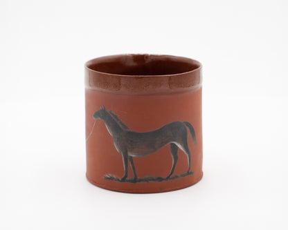 HAND-PAINTED CERAMIC COFFEE MUG - #4829