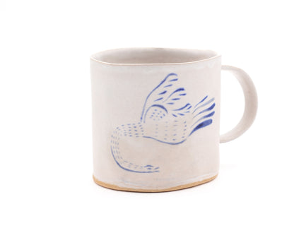 HAND-PAINTED CERAMIC COFFEE MUG - #5047