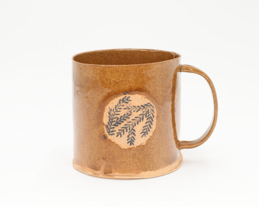 HAND-PAINTED CERAMIC COFFEE MUG - #5146