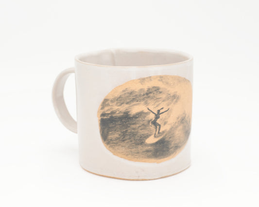 HAND-PAINTED CERAMIC COFFEE MUG - #5184