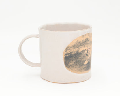 HAND-PAINTED CERAMIC COFFEE MUG - #5184