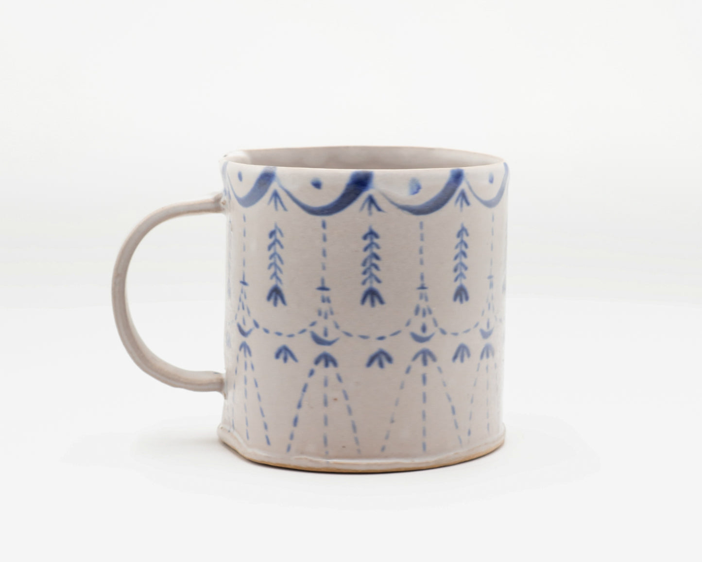 HAND-PAINTED CERAMIC COFFEE MUG - #5224