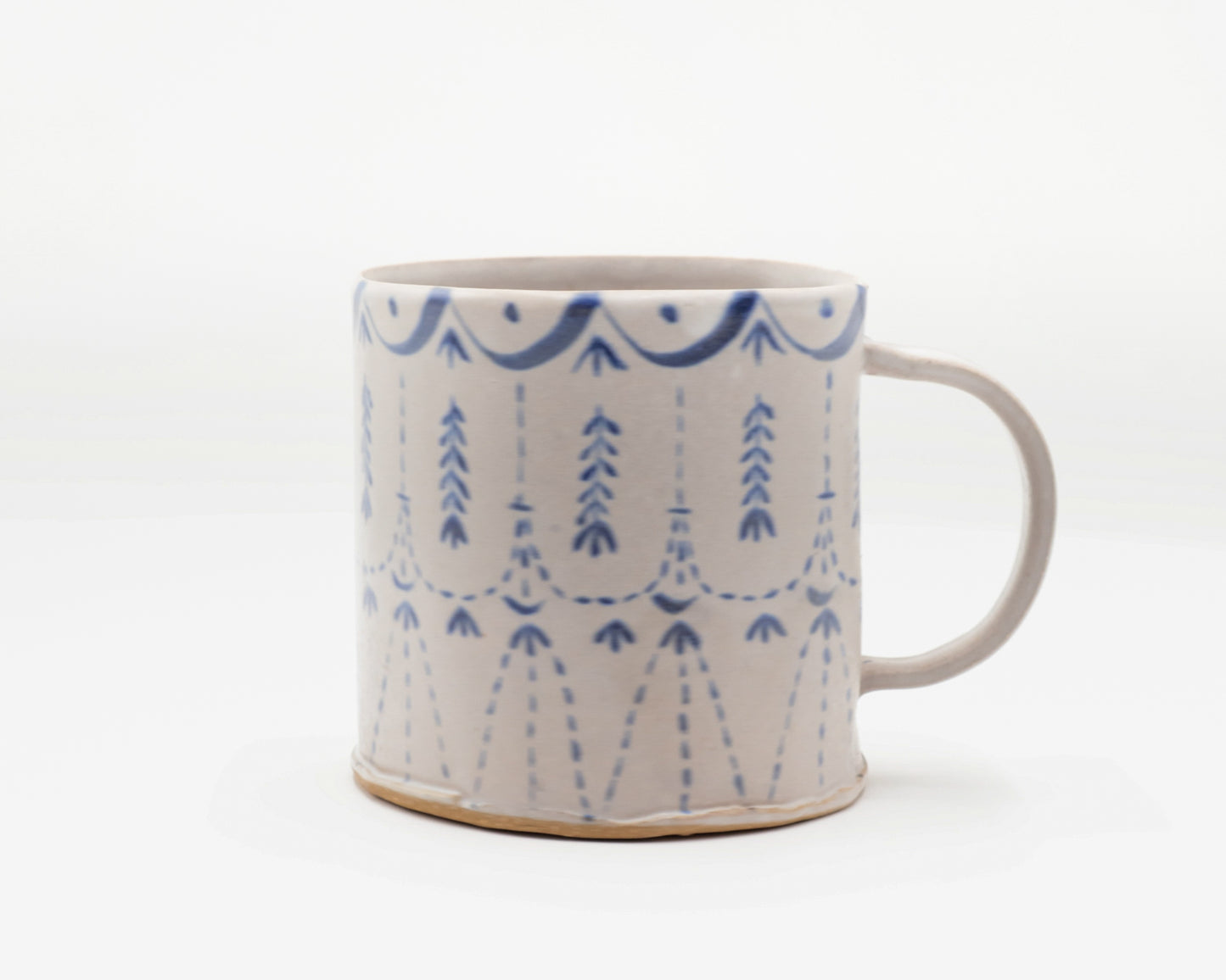 HAND-PAINTED CERAMIC COFFEE MUG - #5224