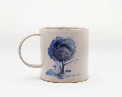 HAND-PAINTED CERAMIC COFFEE MUG - #5225