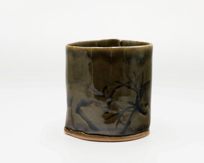 HAND-PAINTED CERAMIC COFFEE MUG - #5229