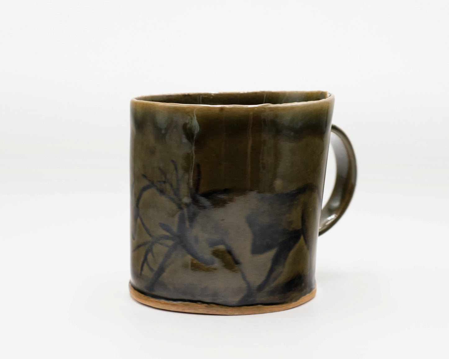 HAND-PAINTED CERAMIC COFFEE MUG - #5229