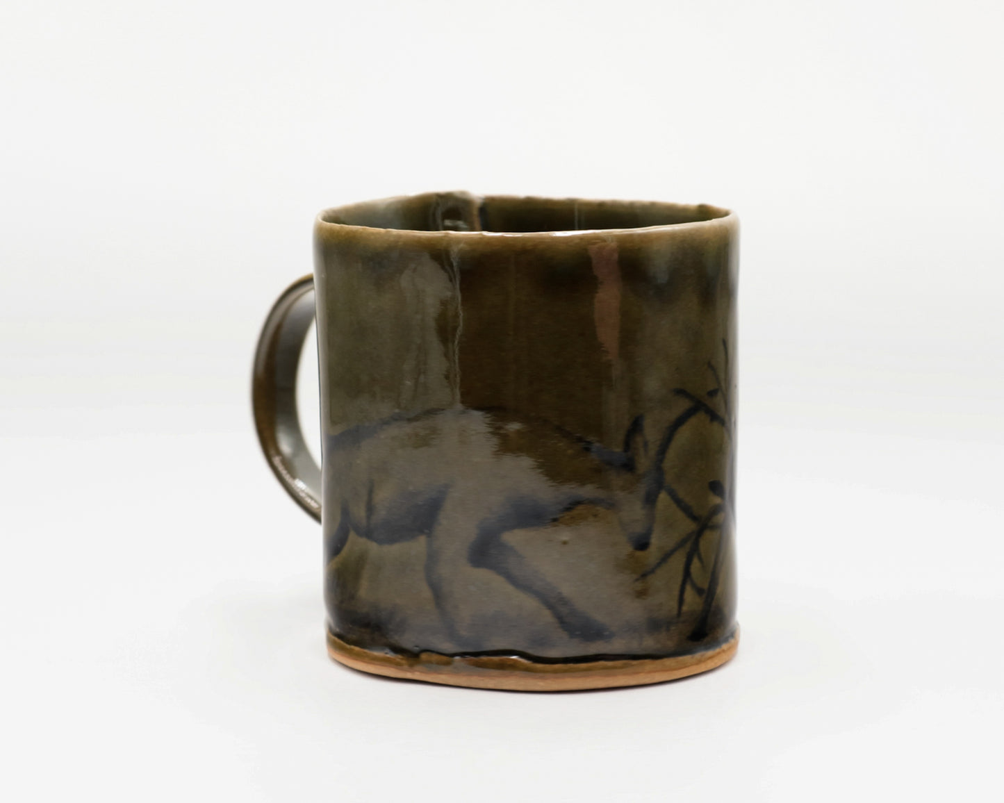 HAND-PAINTED CERAMIC COFFEE MUG - #5229