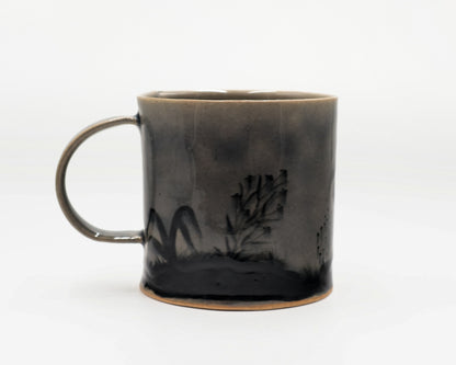 HAND-PAINTED CERAMIC COFFEE MUG - #5230