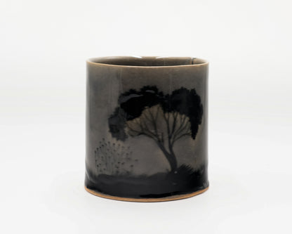 HAND-PAINTED CERAMIC COFFEE MUG - #5230