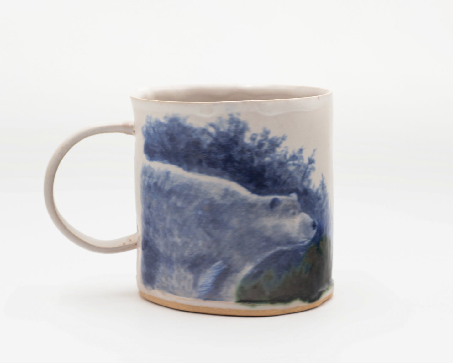 HAND-PAINTED CERAMIC COFFEE MUG - #5236