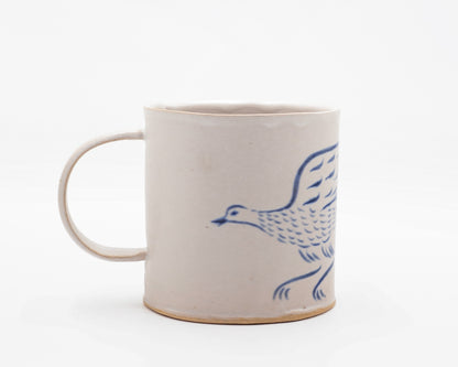 HAND-PAINTED CERAMIC COFFEE MUG - #5238