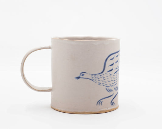 HAND-PAINTED CERAMIC COFFEE MUG - #5238