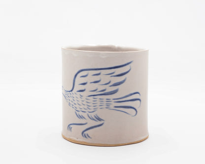 HAND-PAINTED CERAMIC COFFEE MUG - #5238