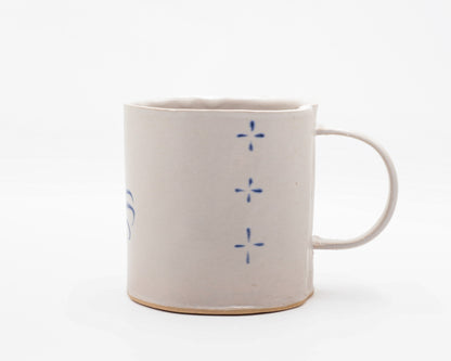 HAND-PAINTED CERAMIC COFFEE MUG - #5238