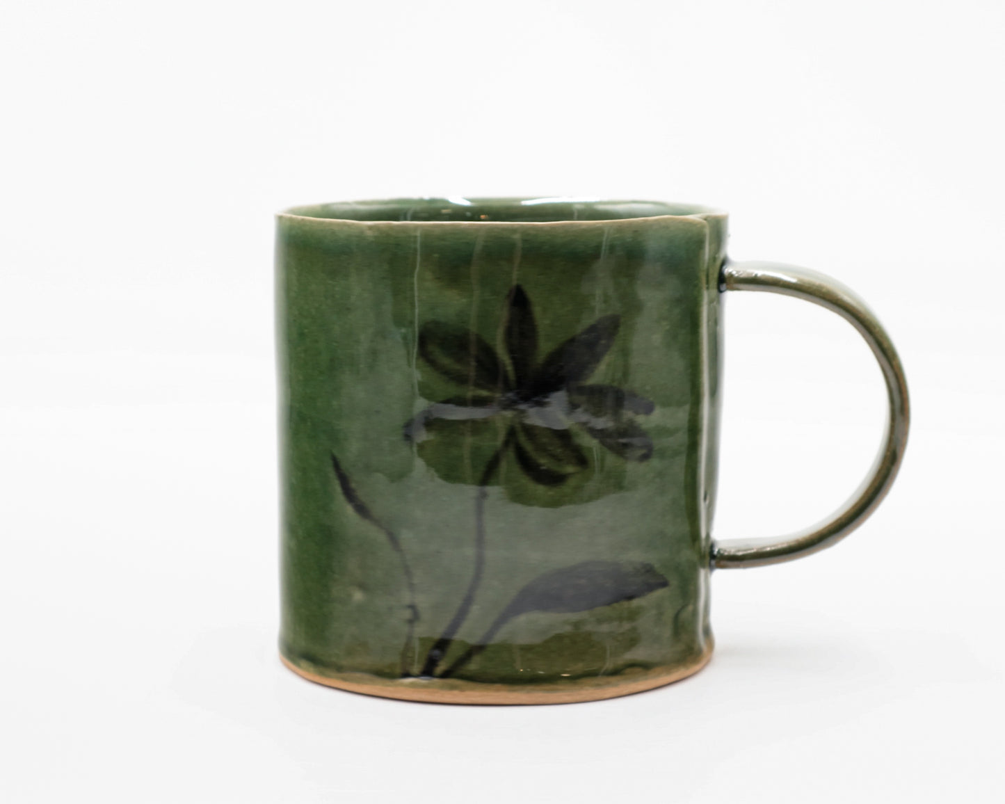 HAND-PAINTED CERAMIC COFFEE MUG - #5248