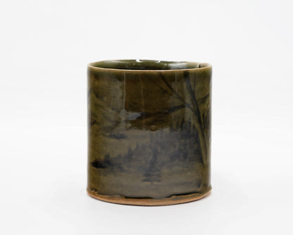 HAND-PAINTED CERAMIC COFFEE MUG - #5249
