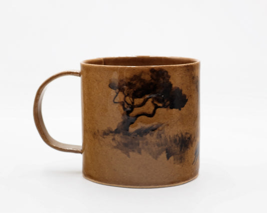 HAND-PAINTED CERAMIC COFFEE MUG - #5251