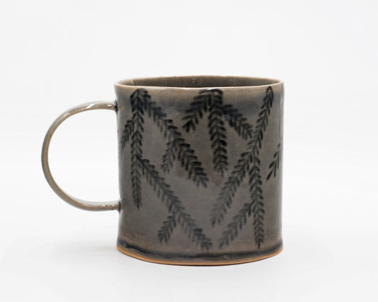 HAND-PAINTED CERAMIC COFFEE MUG - #5253