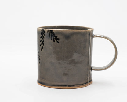 HAND-PAINTED CERAMIC COFFEE MUG - #5253