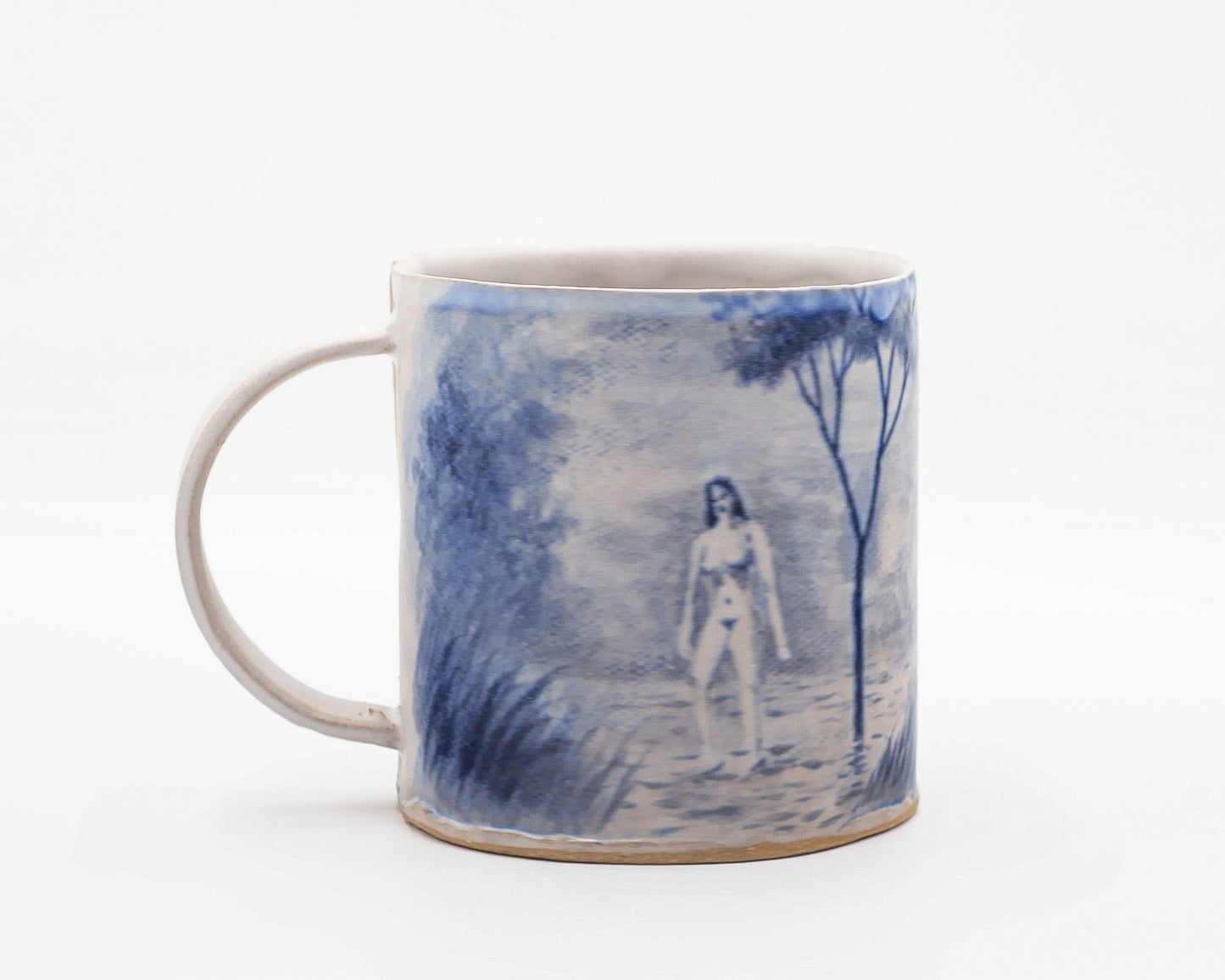 HAND-PAINTED CERAMIC COFFEE MUG - #5259