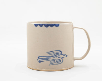 HAND-PAINTED CERAMIC COFFEE MUG - #5261
