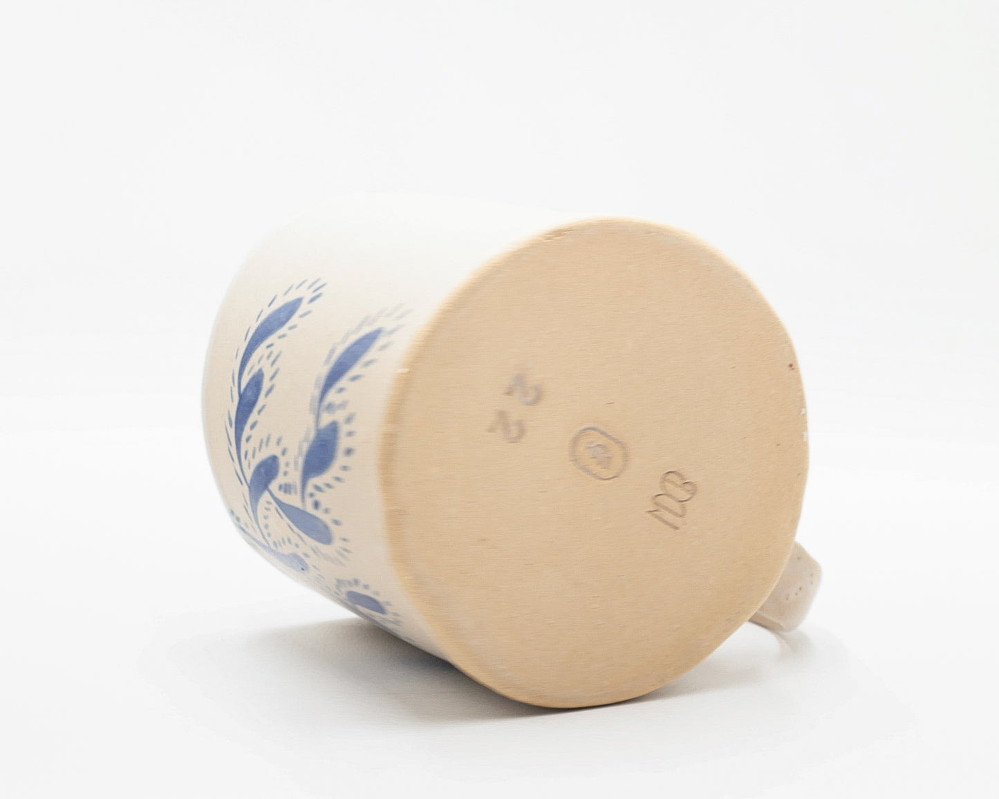 HAND-PAINTED CERAMIC COFFEE MUG - #5261