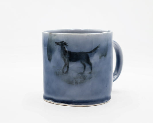 HAND-PAINTED CERAMIC COFFEE MUG - #5262