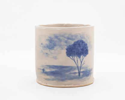 HAND-PAINTED CERAMIC COFFEE MUG - #5272
