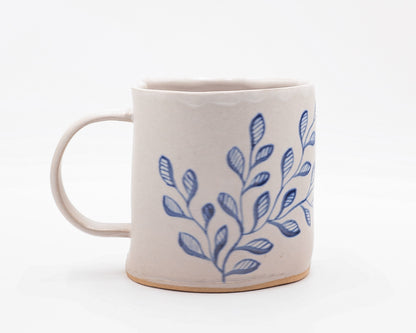 HAND-PAINTED CERAMIC COFFEE MUG - #5280