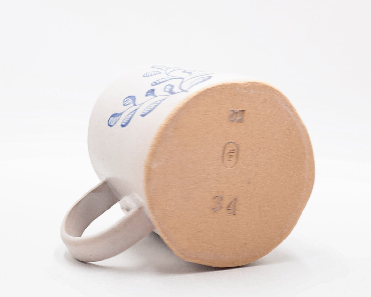 HAND-PAINTED CERAMIC COFFEE MUG - #5280